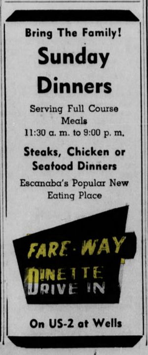 Fare-Way Dinette - Dec 12 1953 Article